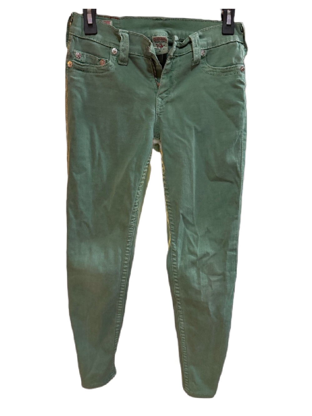 True Religion Halle Skinny Jeans in Sage Green